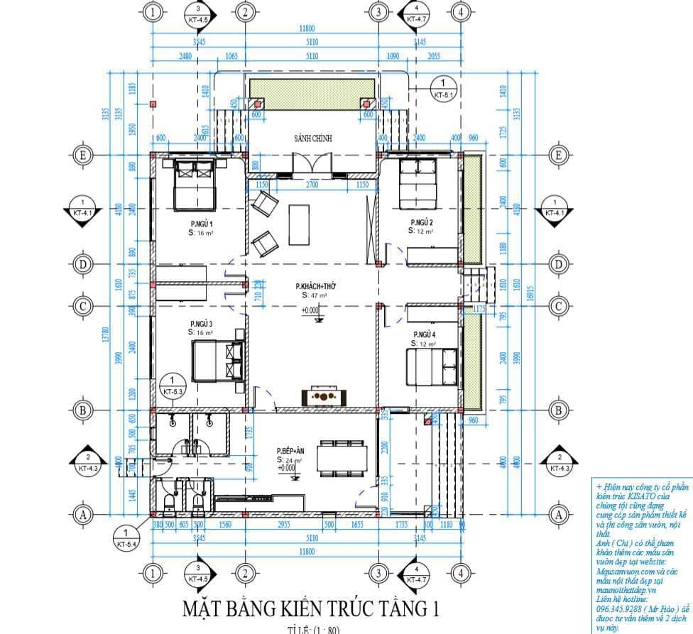 Mặt bằng thiết kế 