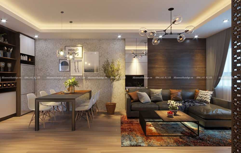 Mẫu nội thất hiện đại phòng khách đẹp