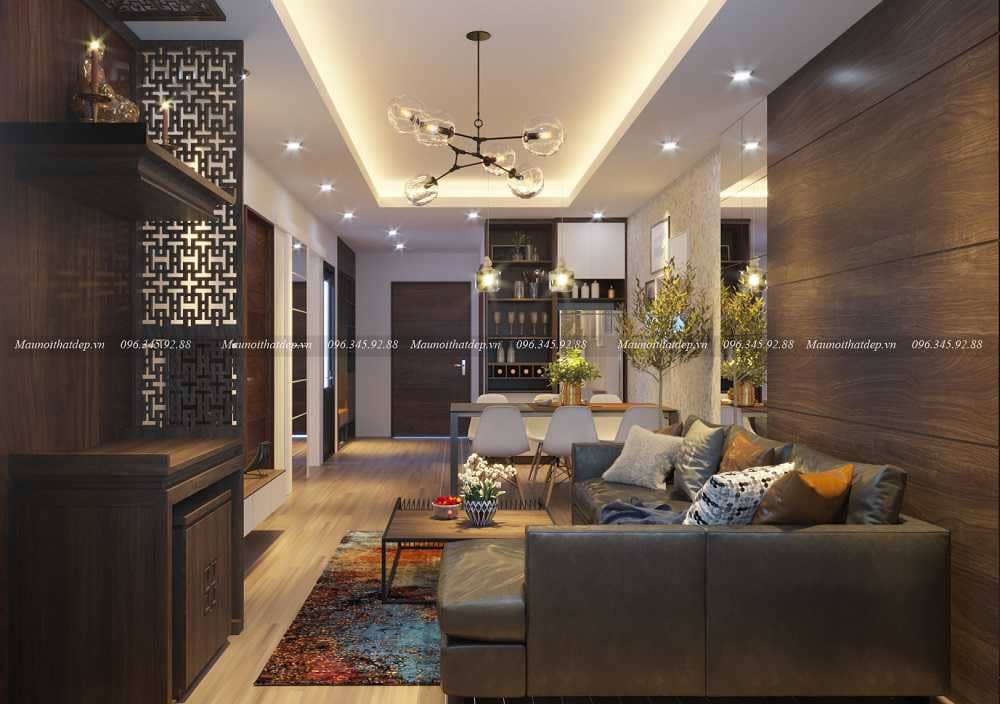 Mẫu nội thất hiện đại phòng khách đẹp