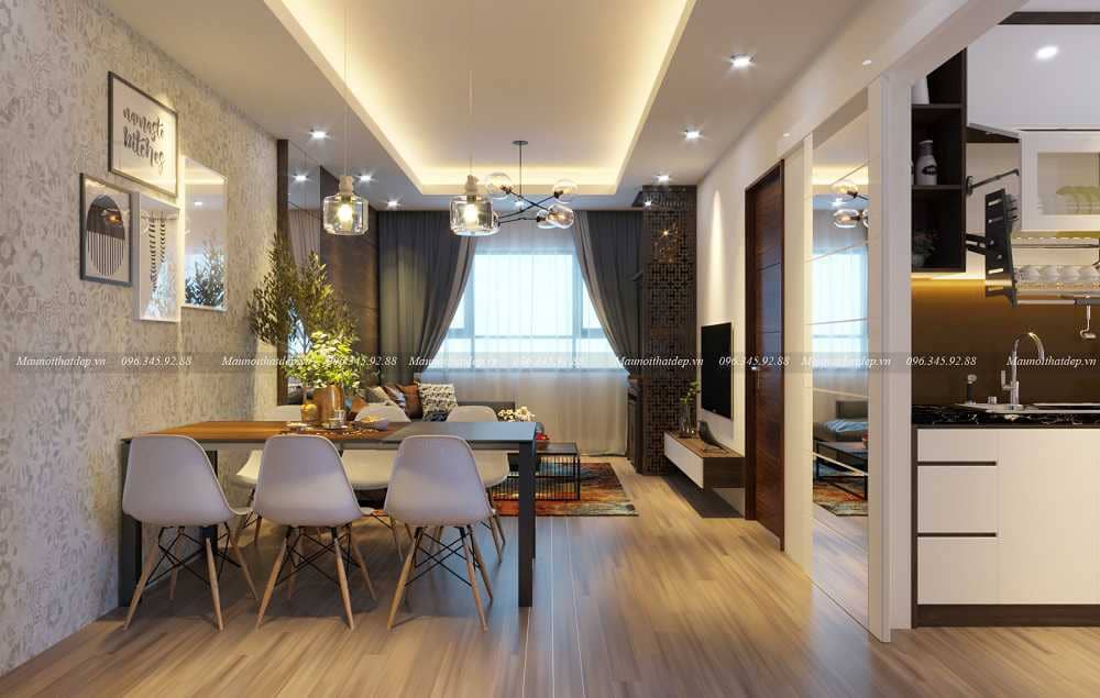 Mẫu nội thất hiện đại phòng khách đẹp