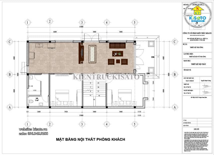 Nội thất phòng khách hiện đại