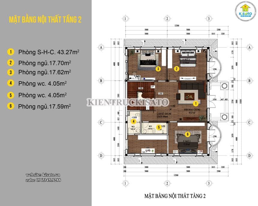 Mặt bằng mẫu nội thất đẹp