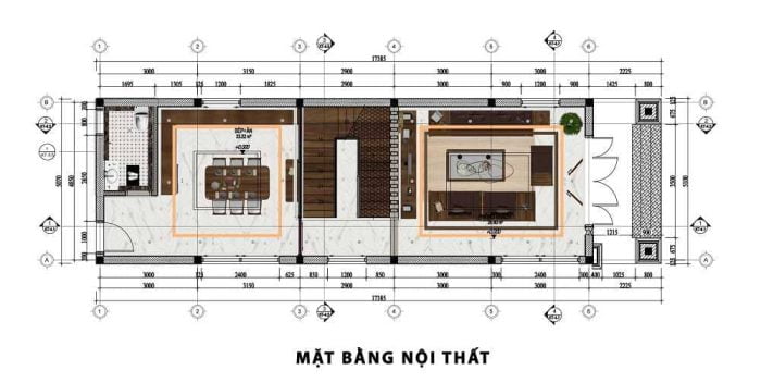 Mẫu Nội Thất Phòng Khách Phòng Bếp Kèm Phòng Ăn Phòng WC Đẹp Năm 2020 Tại Nam Định
