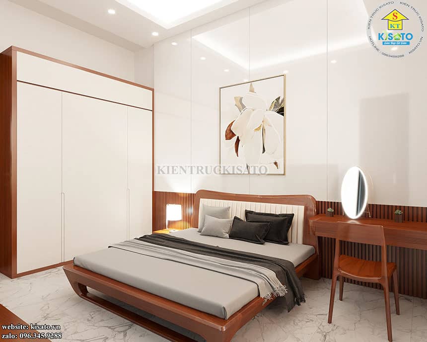 Phối cảnh 3D mẫu nội thất hiện đại phòng ngủ