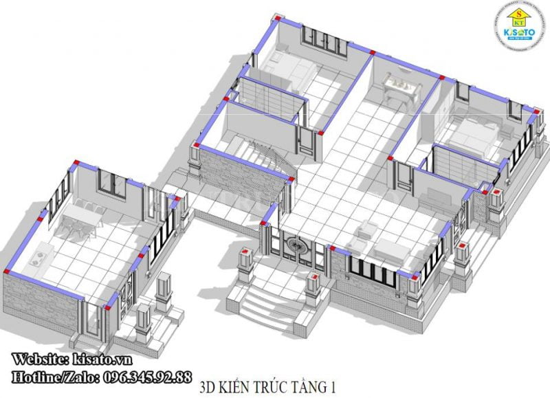 Mẫu nội thất phòng khách tân cổ điển