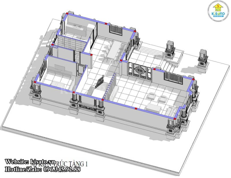 Mẫu nội thất phòng ngủ tân cổ điển