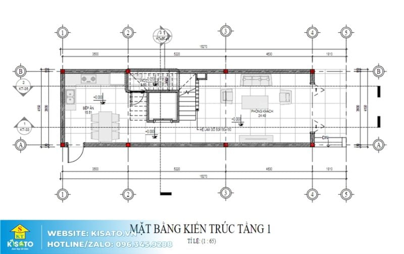 Mặt bằng công năng 2D mẫu nội thất biệt thự