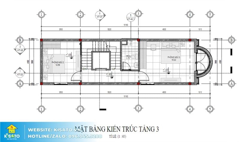 Mặt bằng công năng 2D mẫu nội thất biệt thự