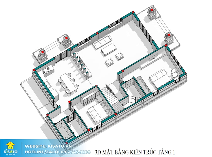 Mẫu nội thất phòng bếp ăn