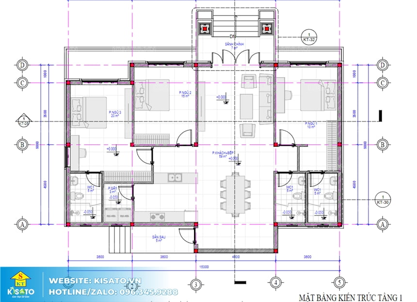 Mẫu nội thất phòng ngủ hiện đại