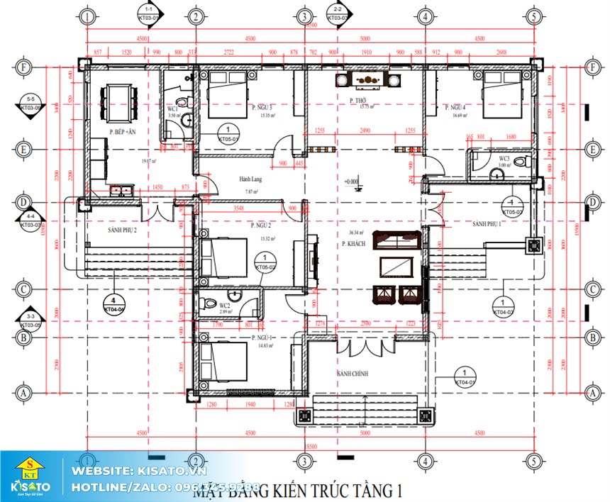 Mẫu nội thất phòng khách